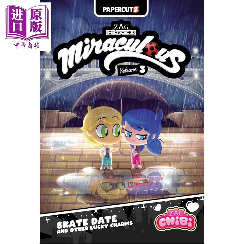 预售 瓢虫少女Q版卷3 滑冰约会与其他幸运符 Miraculous Chibi Vol 3 英文原版 Josh Trujillo【中商原版】,书籍/杂志/报纸,文学小说类原版书,淘宝优惠券,粉丝福利购,淘宝优惠卷