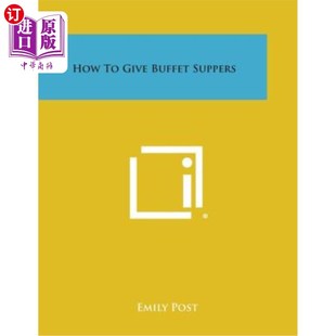 Suppers 海外直订How Buffet Give 如何提供自助晚餐