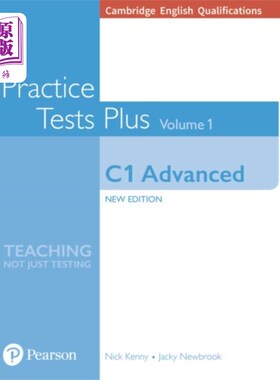 海外直订Cambridge English Qualifications: C1 Advanced Practice Tests Plus Volume 1 剑桥英语资格：C1高等级卷1实践测