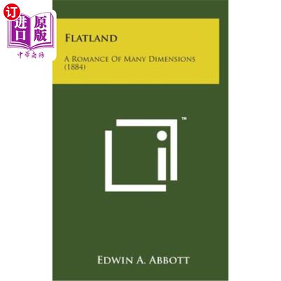 海外直订Flatland: A Romance of Many Dimensions (1884) 《平原：多维度的浪漫》（1884）