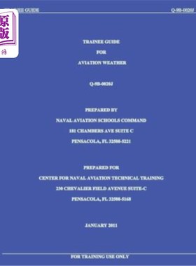 海外直订Trainee Guide for Aviation Weather Q-9B-002OJ 航空气象培训指南Q-9B-002OJ
