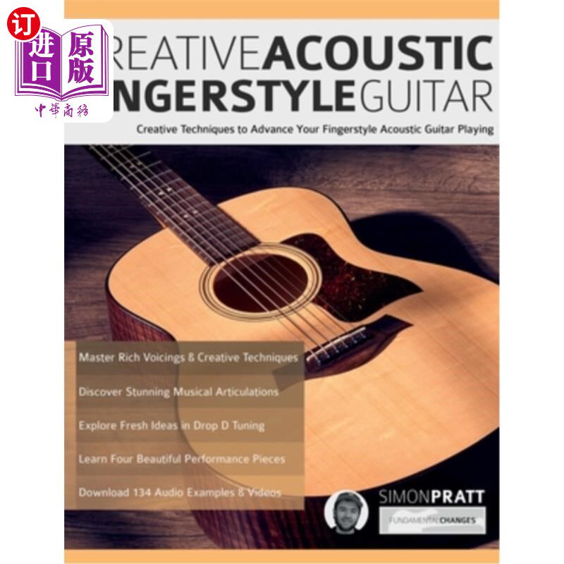 海外直订Creative Acoustic Fingerstyle Guitar 创造性原声指法吉他
