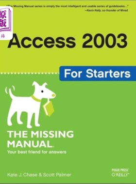 海外直订Access 2003 for Starters: The Missing Manual: Exactly What You Need to Get Start Access 2003入门指南