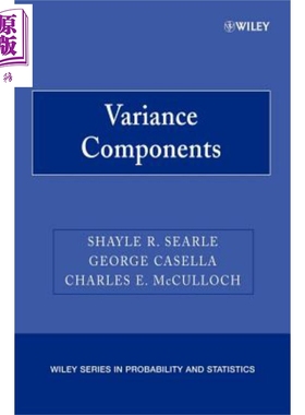 现货 方差分量 第一版 Variance Components 英文原版 Shayle Searle【中商原版】 wiley