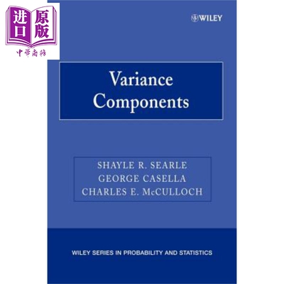现货 方差分量 第一版 Variance Components 英文原版 Shayle Searle【中商原版】 wiley