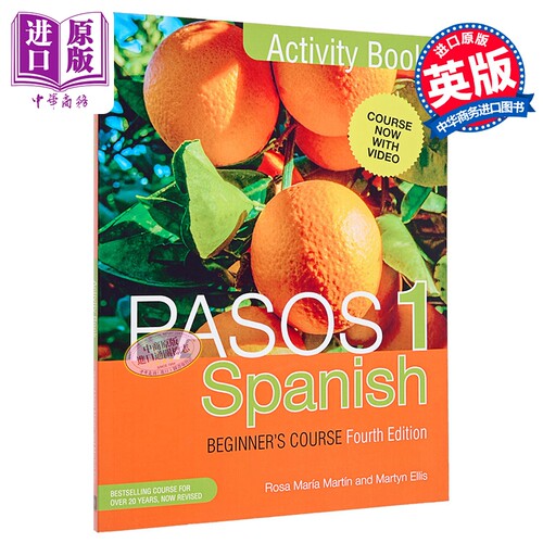 Pasos 1 Spanish Beginner s Course Fourth Edition Activity book成人西班牙语课程 Pasos 1 第四版 练习册【中商原版】