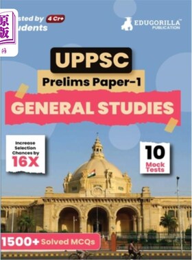 海外直订UPPSC Prelims Exam 2023: General Studies Paper I (English Edition) - 10 Full Len 2023年UPPSC