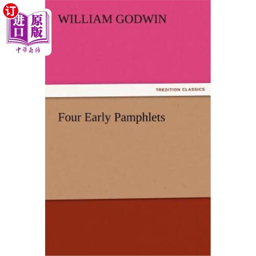 海外直订Four Early Pamphlets 四个早期小册子
