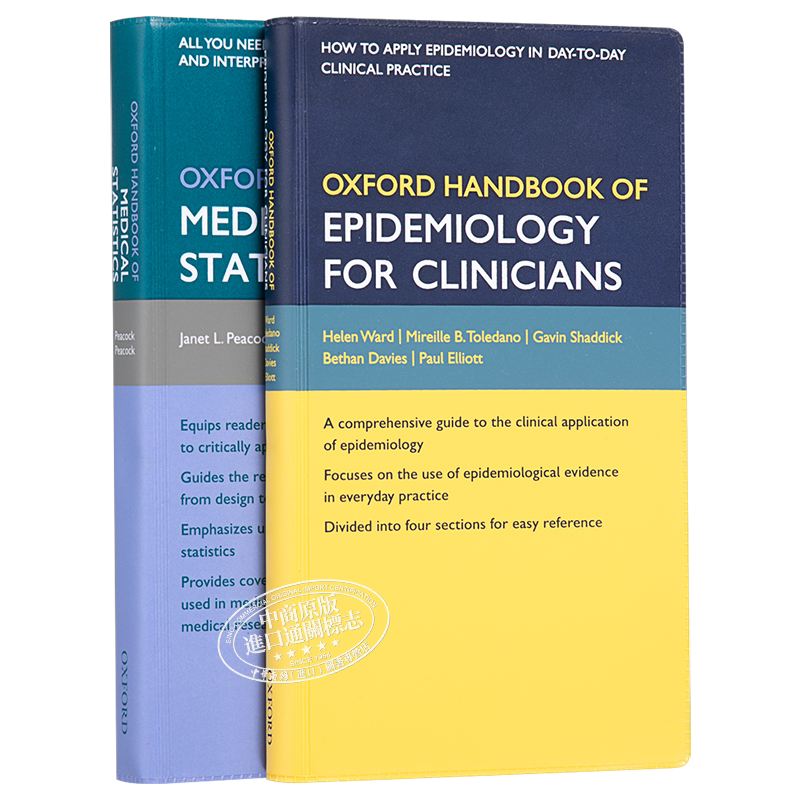 现货 Epidemiology for Clinicians Medical Statistics 英文原版 牛津临床医生流行病学和医学统计手册 Helen Ward【中商原版】