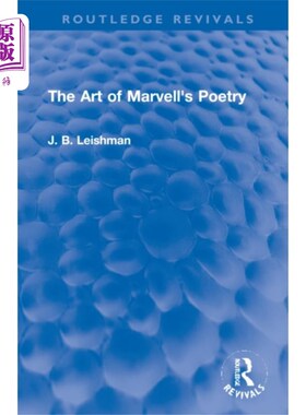 海外直订Art of Marvell's Poetry 马维尔的诗歌艺术