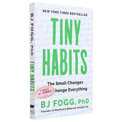 小习惯 改变一切的小变化 英文原版 Tiny Habits BJ Fogg【中商原版】