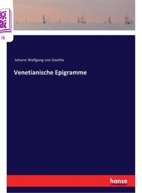 海外直订德语 Venetianische Epigramme Venetianische Epigramme