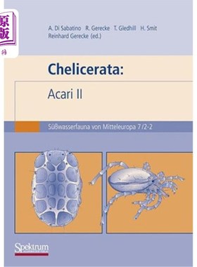 海外直订Sü?wasserfauna Von Mitteleuropa, Bd. 7/2-2 Chelicerata: Acari 2 Sü?中欧供水系统，珍宝