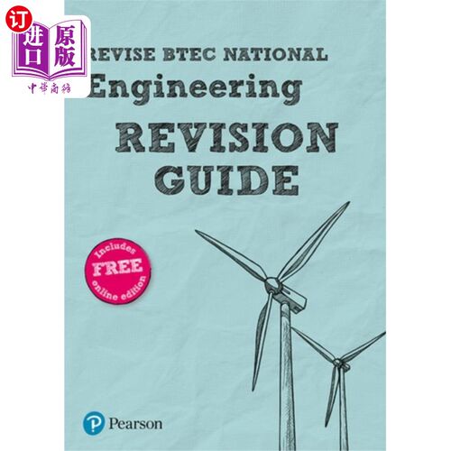 海外直订Pearson REVISE BTEC National Engineering Revisio... 皮尔森修订BTEC国家工程修订指南包括在线版- 2023年和2024