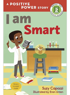 现货 【中商原版】正能力小故事2级 我很聪明 英文原版 I Am Smart(A Positive Power Story) 分级读物 3-6岁 贴纸书