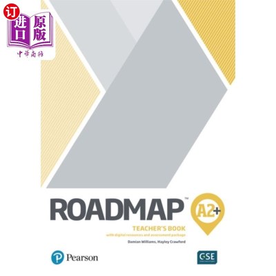 海外直订Roadmap A2+ Teacher's Book with Teacher's Portal Access Code 带数字资源和评估包的路标A2+教师手册