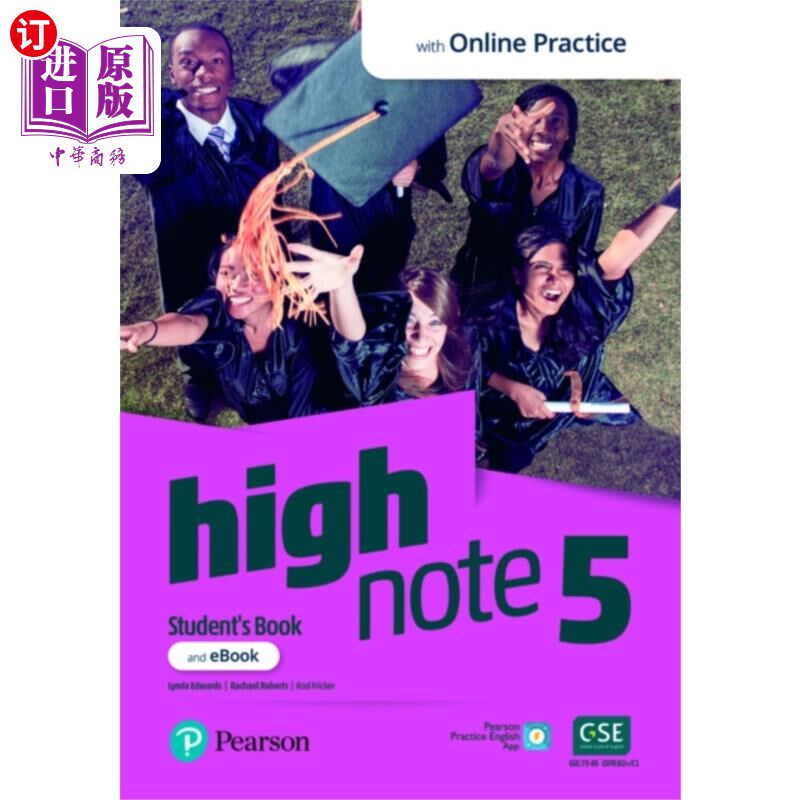 海外直订High Note Level 5 Student's Book & eBook with On... 高音符5级学生书籍和电子书与在线练习,额外的数字活动和应