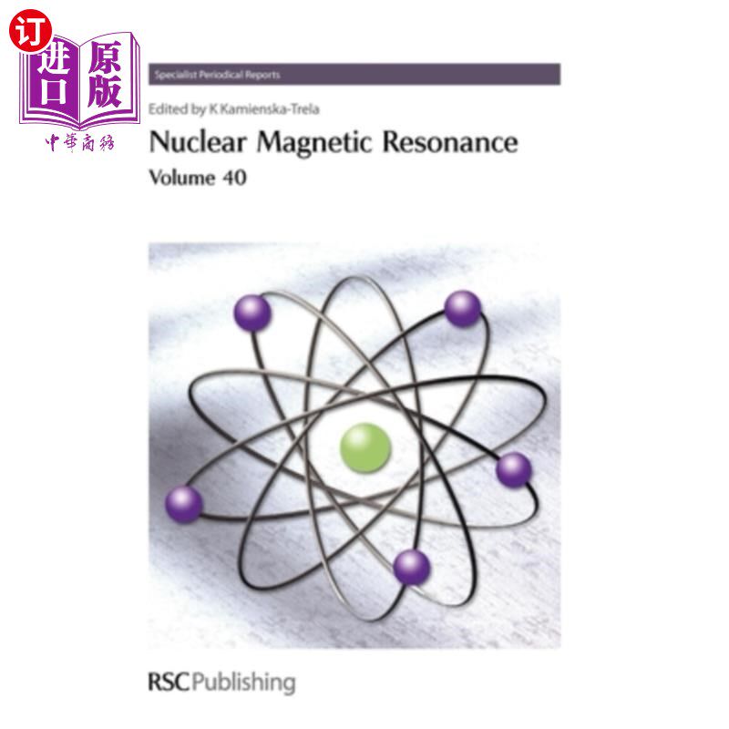 海外直订医药图书Nuclear Magnetic Resonance, Volume 40 核磁共振，卷40