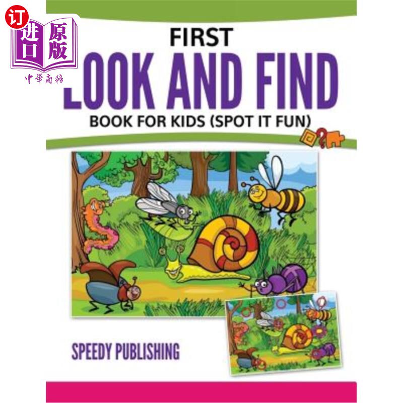 海外直订First Look And Find Book For Kids: (Spot It Fun) 先找一本给孩子们看的书：（找点乐子）