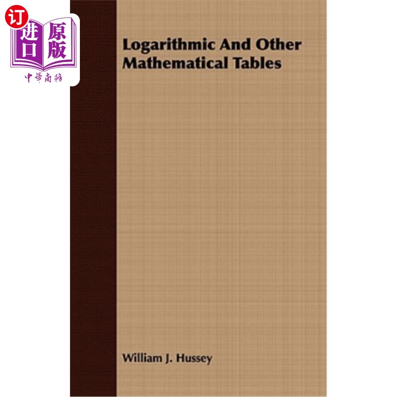 海外直订Logarithmic and Other Mathematical Tables 对数和其他数学表格
