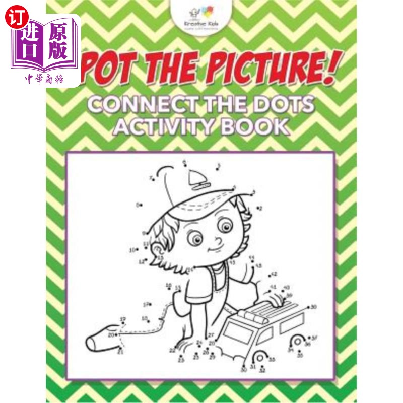 海外直订Spot the Picture! Connect the Dots Activity Book 找出照片!串连点点活动手册
