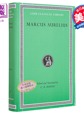 马可 奥勒留 沉思录 洛布古典丛书 希英对照版 Marcus Aurelius 英文原版 Charles R Haines 罗马 斯多葛主义【中商原版】