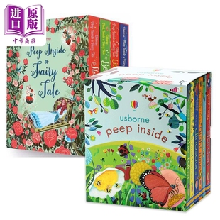 Usborne Peep Inside 尤斯伯恩偷偷看里面纸板书6册+童话洞洞书4册套装 机关立体翻翻书科普知识儿童绘本英文原版【中商原版?