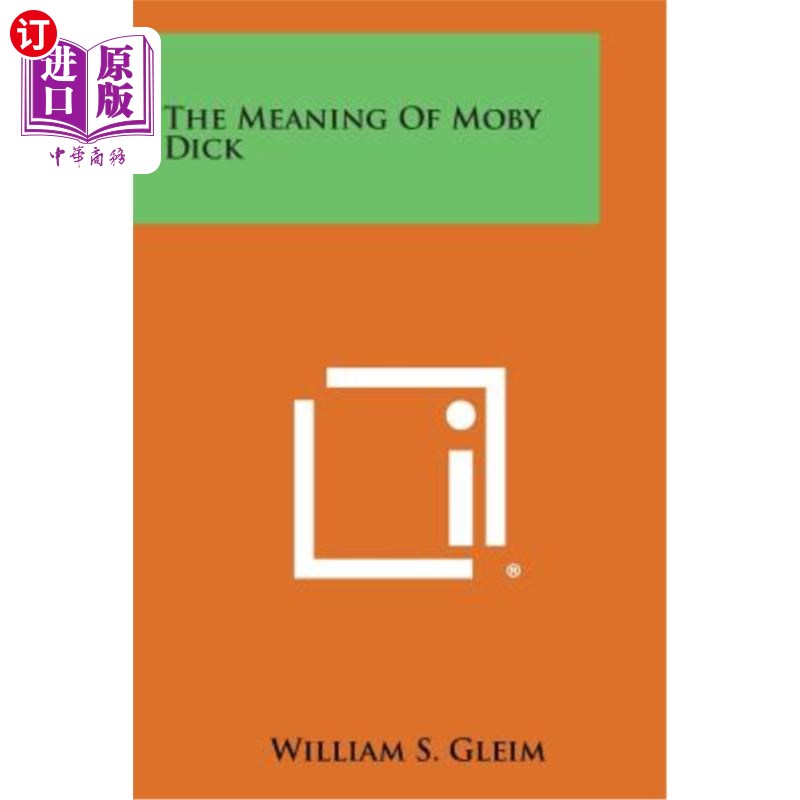 海外直订The Meaning of Moby Dick 白鲸记的意义