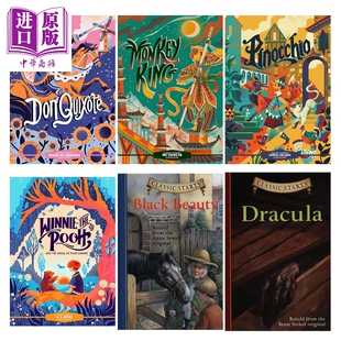 开始读经典系列 西游记 唐吉诃德 木偶奇遇记 Classic Starts Monkey King 英文原版 儿童经典文学 插图章节书【中商原版】