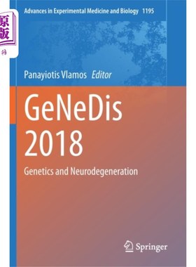 海外直订医药图书GeNeDis 2018 老年病学和神经退行性疾病研究会议 2018