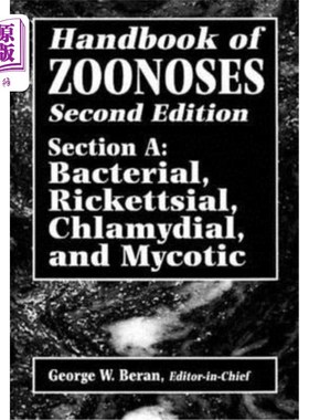 海外直订Handbook of Zoonoses: Section A: Bacterial, Rickettsial, Chlamydial, and Mycotic 人畜共患病手册