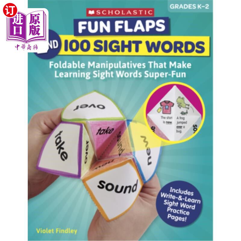 海外直订Fun Flaps: 2nd 100 Sight Words: Reproducible Manipulatives That Make Learning Si 有趣的Flaps；1