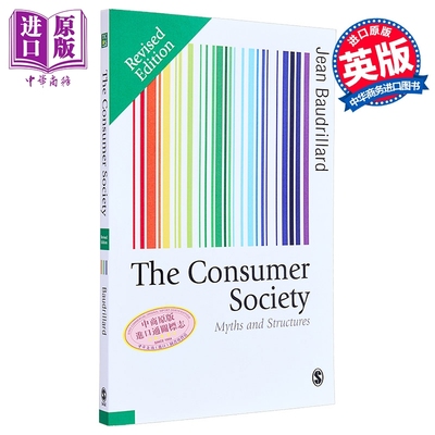 鲍德里亚 消费社会 The Consumer Society Myths and Structures 英文原版 Jean Baudrillard 当代消费文化 社会学【中商原版