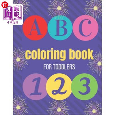 海外直订coloring book for toddler: a fun and engaging coloring book for toddlers 幼儿彩绘书：一个有趣的和迷人的幼儿