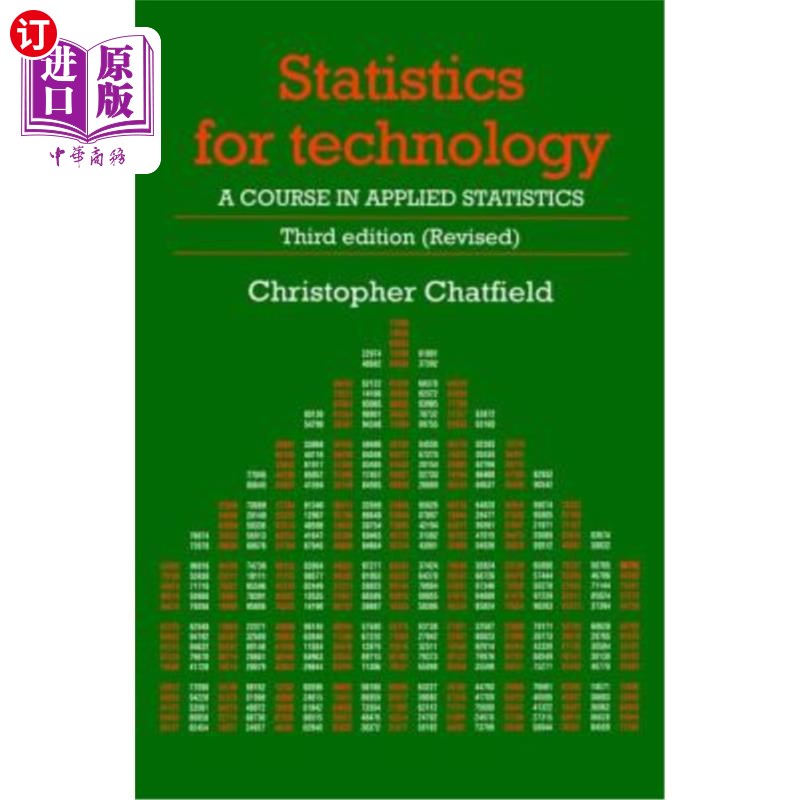 海外直订Statistics for Technology: A Course in Applied Statistics, Third Edition 技术统计:应用统计学课程，第三版