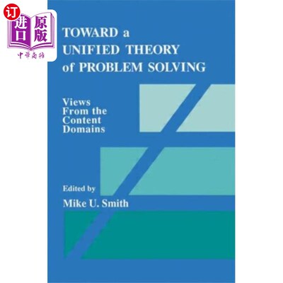 海外直订Toward a Unified Theory of Problem Solving 迈向解决问题的统一理论