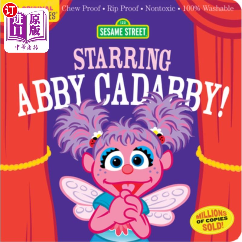 海外直订Indestructibles: Sesame Street: Starring Abby Cadabby!: Chew Proof - Rip Proof - 《芝麻街:坚不可摧》艾比·卡