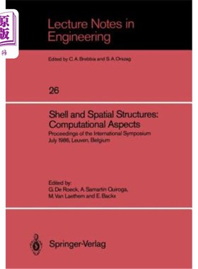 海外直订Shell and Spatial Structures: Computational Aspects: Proceedings of the Internat 壳和空间结构:计算方面:国际