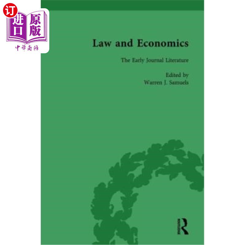 海外直订Law and Economics Vol 1: The Early Journal Literature 法经济学第一卷:早期期刊文献
