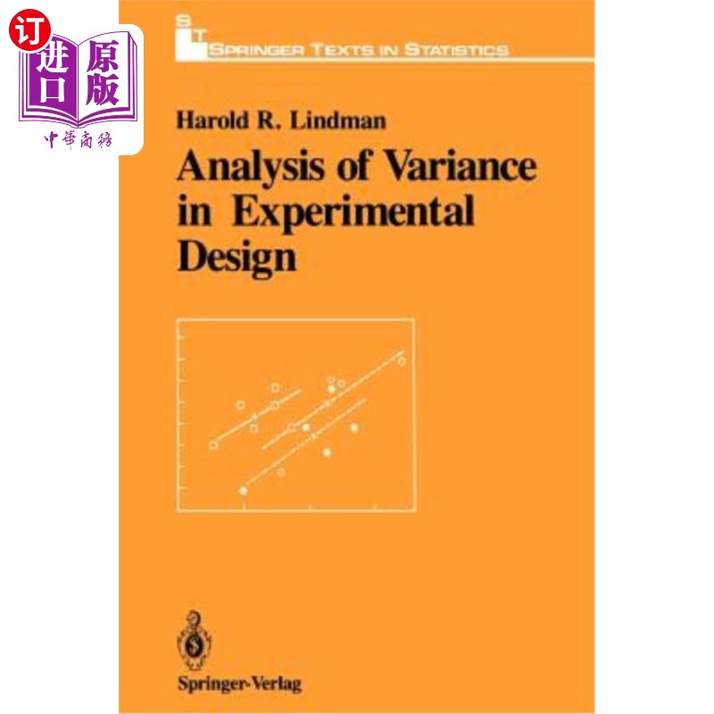 海外直订Analysis of Variance in Experimental Design 实验设计中的方差分析