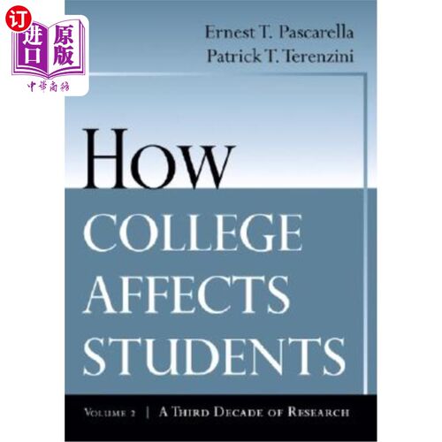 海外直订How College Affects Students, 大学如何影响学生:第三个十年的研究
