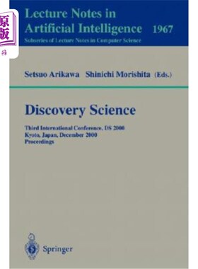 海外直订Discovery Science: First International Conference, Ds'98, Fukuoka, Japan, Decemb 发现科学:第一届国际会议，1