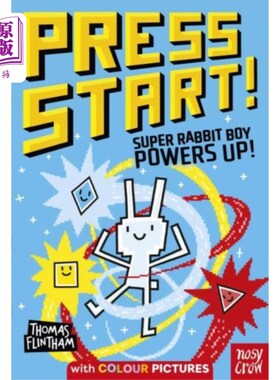 预售 海外直订Press Start! Super Rabbit Boy Powers Up! 按开始!超级兔子男孩力量!