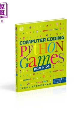 Computer Coding Python Games for Kids DK小小编程家 儿童计算机编码语言 Python 游戏代码教程 英文原版进口【中商原版】