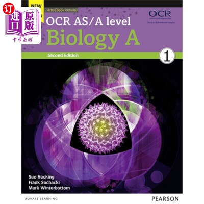 海外直订OCR AS/A level Biology A Student Book 1 + Active... OCR AS/A level生物A学生用书1 + ActiveBook