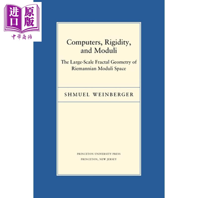 预售 计算机 刚性和模量 Computers, Rigidity, and Moduli 英文原版 Shmuel Weinberger【中商原版】