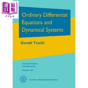 Ordinary 中商原版 Systems 常微分方程与动态系统 英文原版 数学 Equations Differential Teschl 预售 and Gerald Dynamical