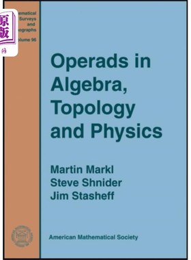 海外直订Operads in Algebra, Topology and Physics 代数，拓扑和物理的操作数
