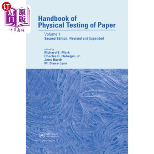 海外直订Handbook of Physical Testing of Paper: Volume 1, Second Edition, 纸张物理测试手册:第1卷，第二版