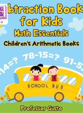 海外直订Subtraction Books for Kids Math Essentials Children's Arithmetic Books 儿童数学精要儿童算术书